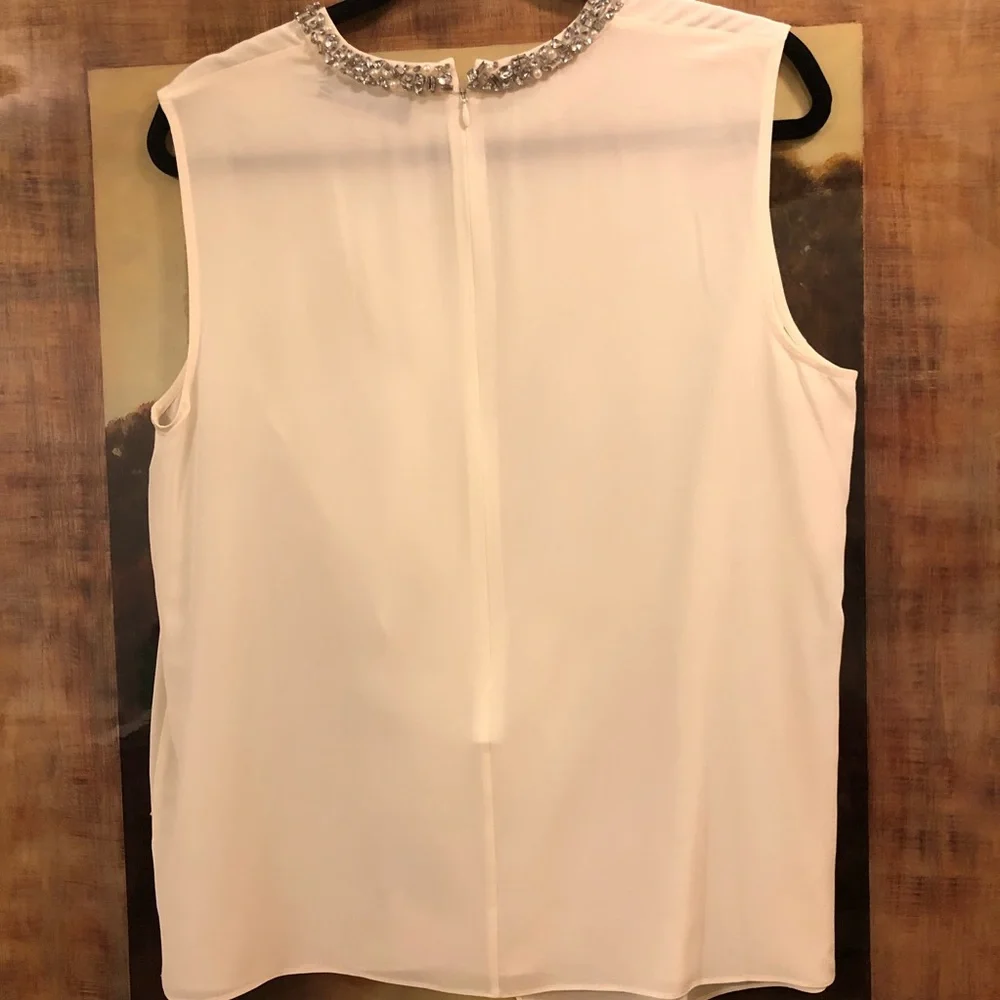 Magaschonil silk white top size 14 - Picture 2 of 5